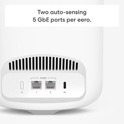 eero Pro 7 Tri band Mesh Wi Fi 7 System (2 pack) White ME10211 eero Pro 7 Tri band Mesh Wi Fi 7 System (2 pack) White ME10211