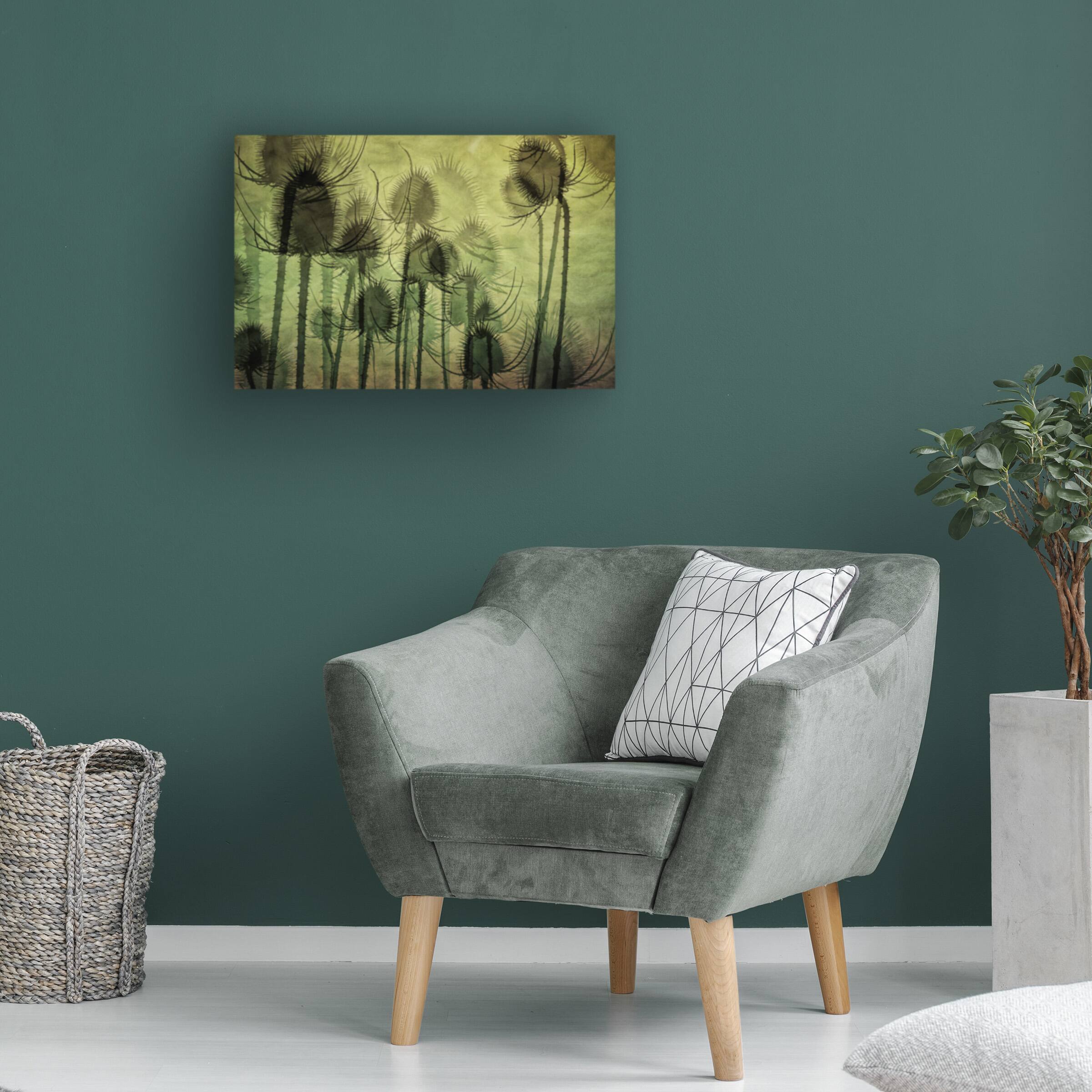 Alt View 1. Trademark Fine Art - Katarina Holmstrom Wild Teasel Canvas Art - 24 x 16 Inches - 24x16 - Multicolor.