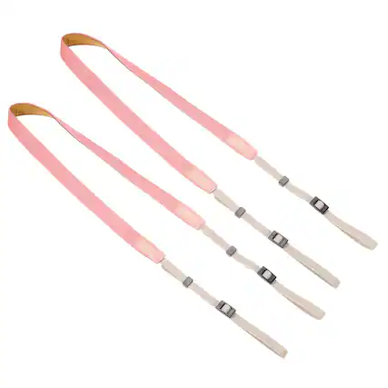 Front. Unique Bargains - 2pcs Camera Strap, 0.8" Width Nylon Adjustable Universal Neck Shoulder Strap for DSLR SLR Compact Cameras - Pink.