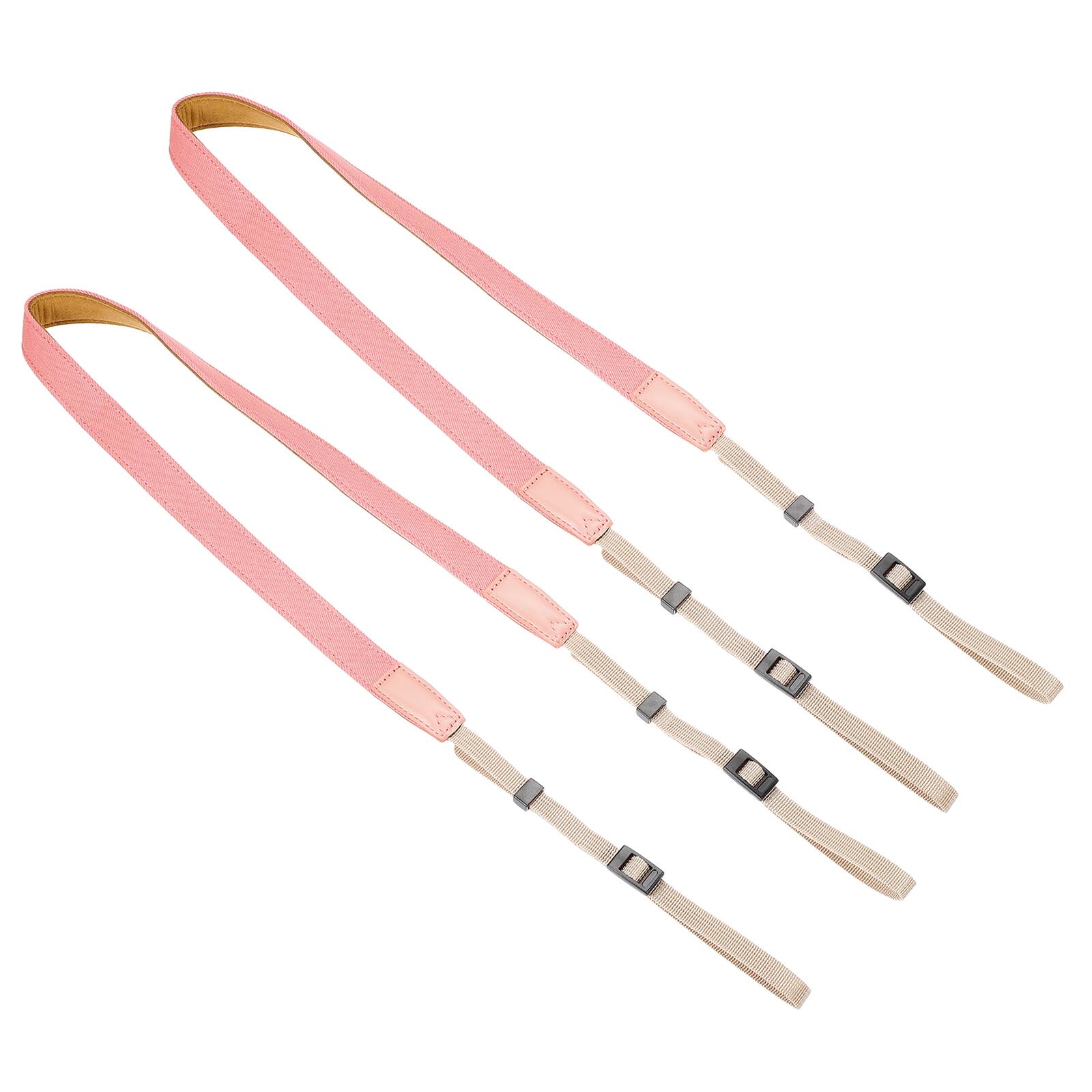 Front. Unique Bargains - 2pcs Camera Strap, 0.8" Width Nylon Adjustable Universal Neck Shoulder Strap for DSLR SLR Compact Cameras - Pink.