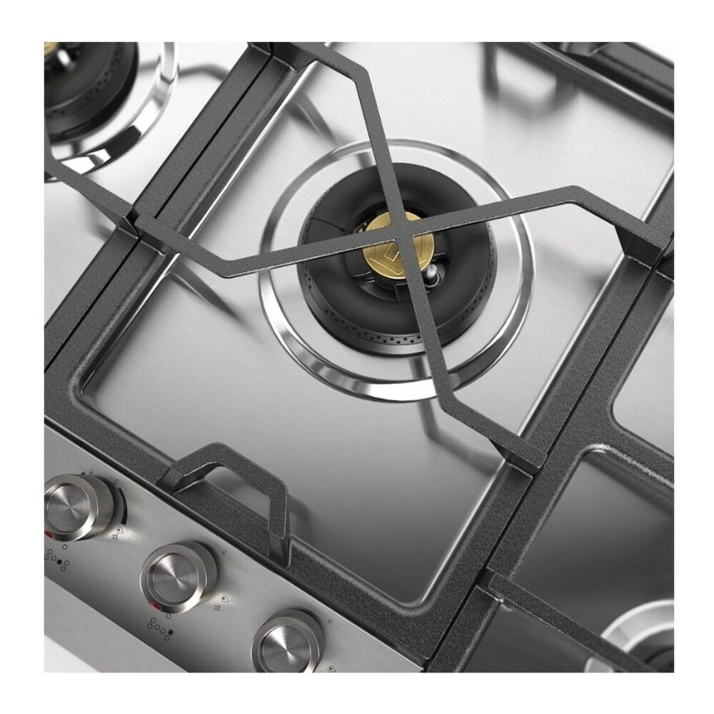 Alt View 6. ILVE - ILVE Panoramagic Series 48 in. Gas Cooktop with 6 Sealed Burners + Griddle (Liquid Propane, Stainless Steel Trim) - Stainless Steel.