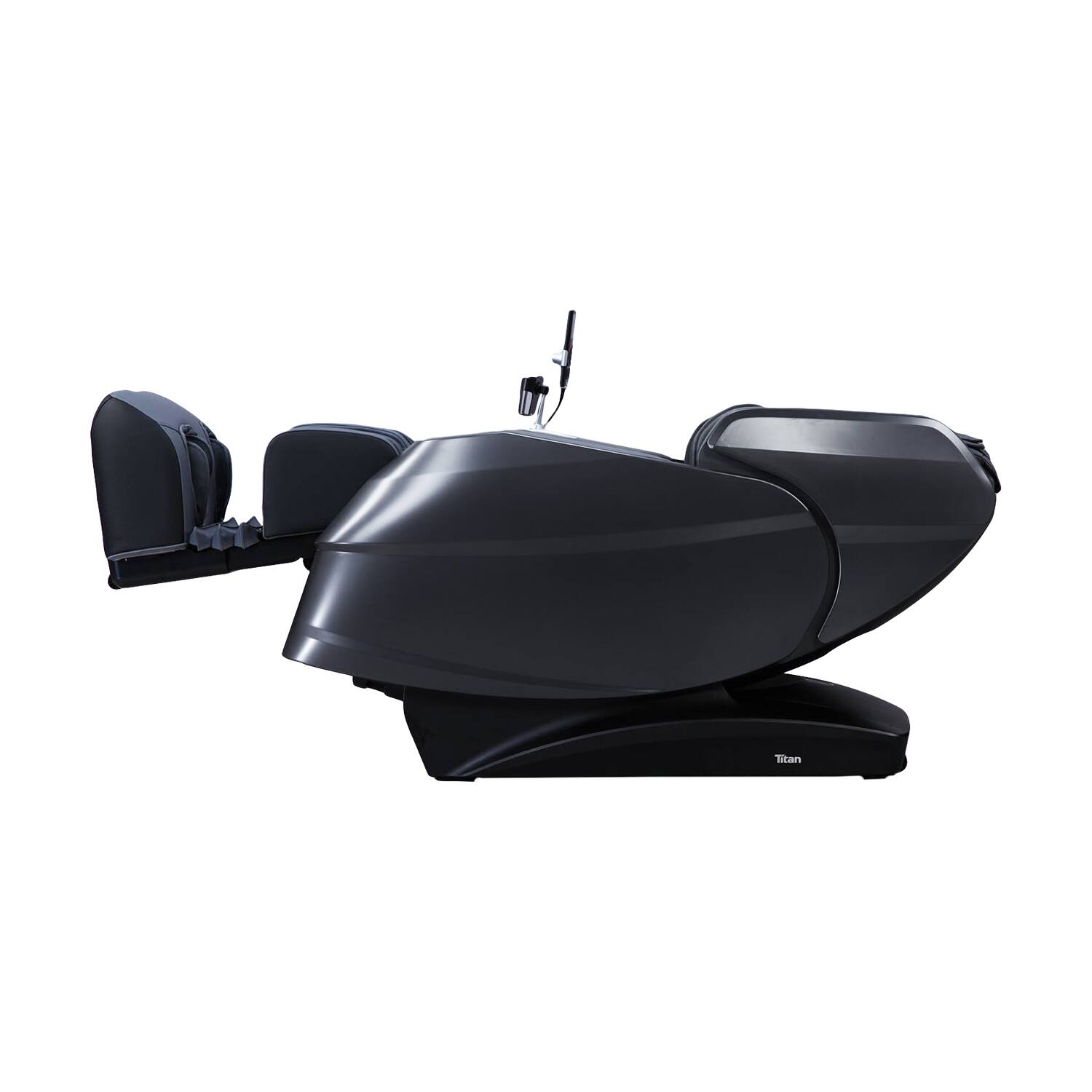Back. Titan - Titan - 4D Rejuv Zero Gravity Massage Chair with Thai Stretch, AI Technology - Black - Black.