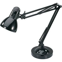 Lorell - Architect LED Desk Lamp with Clamp 10 W LED Bulb Desk Mountable Black for Desk Table