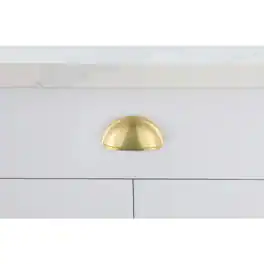 Elegant Decor - Atticus 3" Center to Center Cup Bar Pull Multipack (set of 10) - Brushed Gold