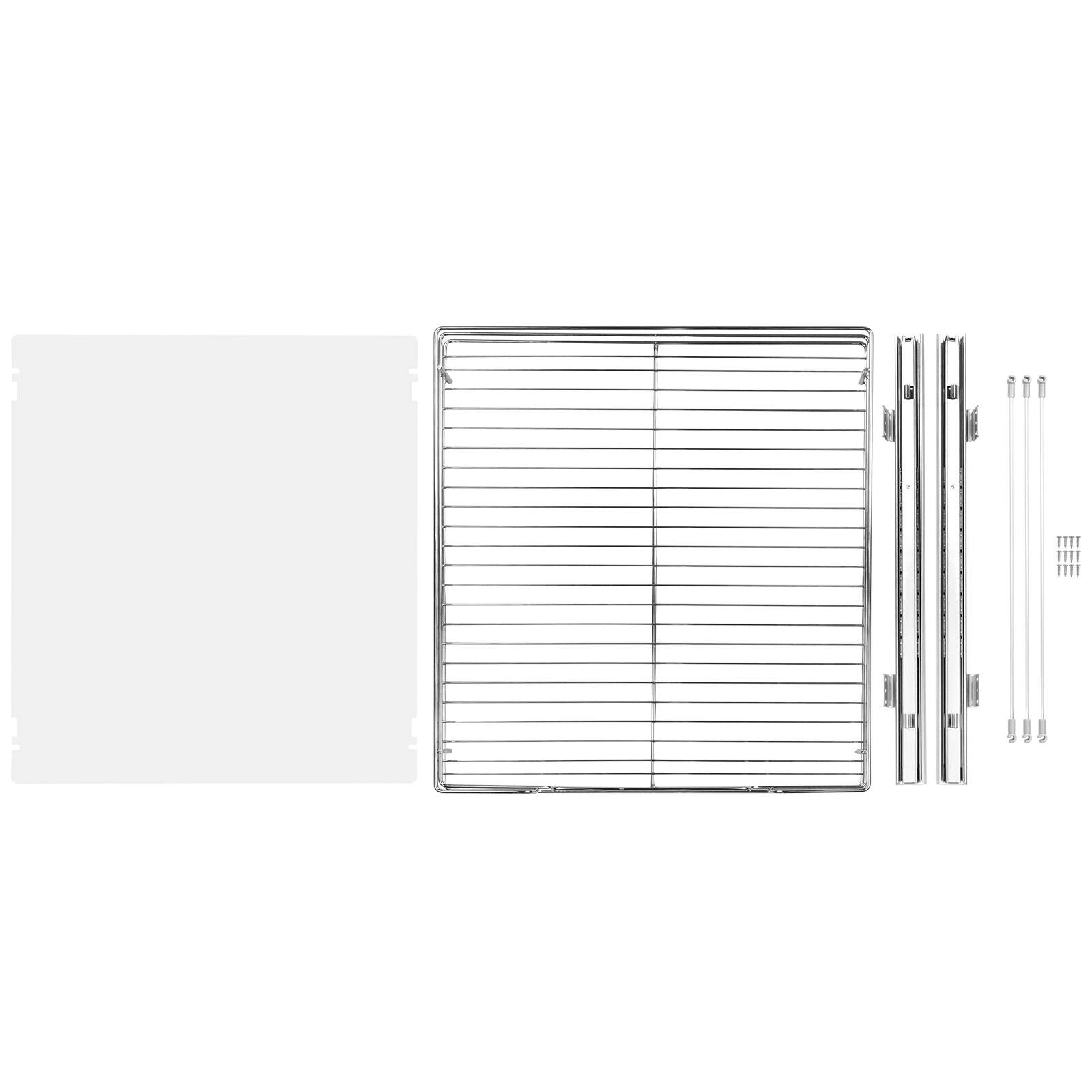 Alt View 5. VEVOR - 21.5"Wx21"Dx3.5"H Pull Out Cabinet Organizer, Heavy Duty Slide Out Pantry Shelves, Steel Roll Out Drawers - Silver.