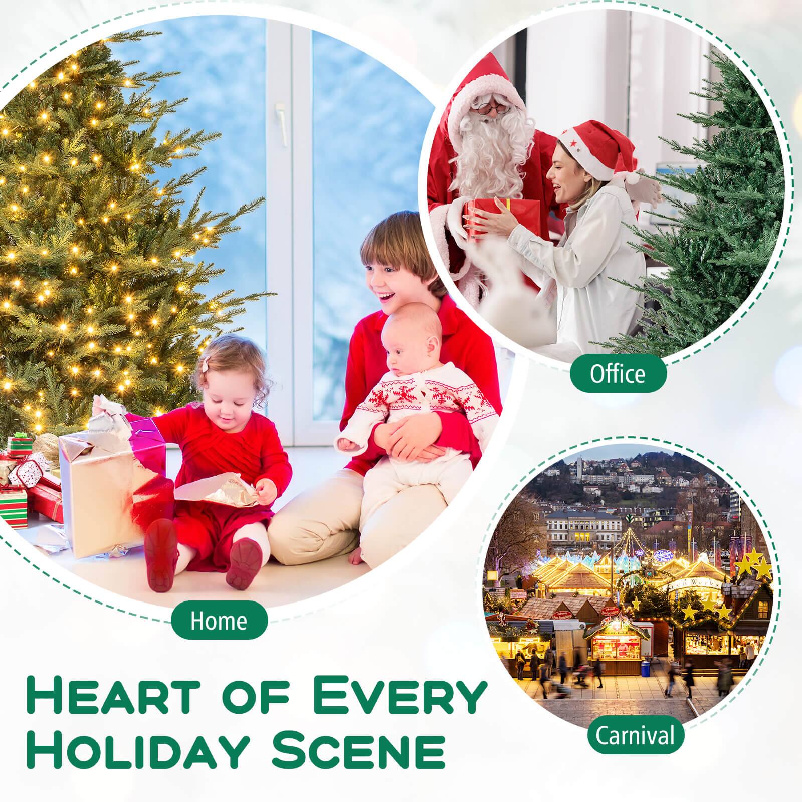 Sure, here is the corrected and grouped text from the image:

---

**Home**

**Office**

**Carnival**

**HEART OF EVERY HOLIDAY SCENE**

---