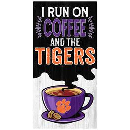Fan Creations - Clemson Tigers 6" x 12" Coffee Wall Art - Multicolor