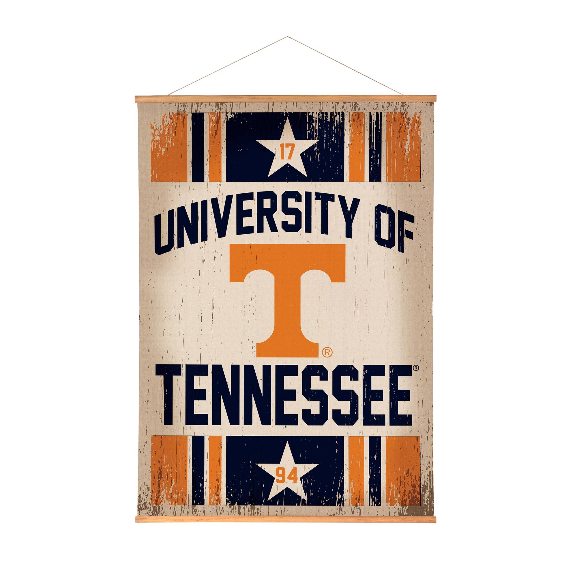 Tennessee Volunteers 36" x 54" Large Canvas Wall Art Tapestry with Wood Frame