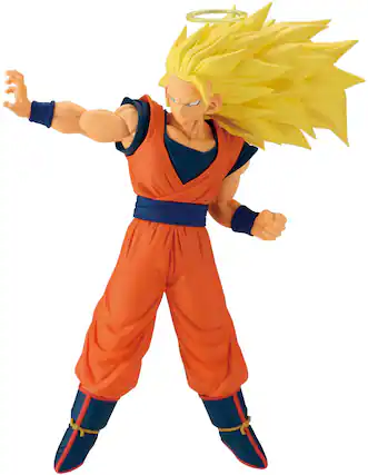 Front. Bandai - Dragon Ball Z - Match Makers Super Saiyan 3 - Son Goku (Vs Majin Buu) 6.7" Figure.