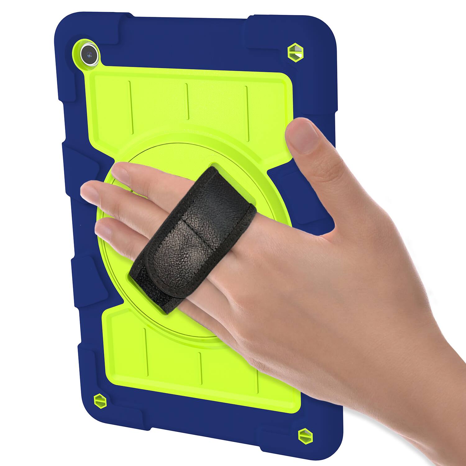 Alt View 3. Dteck - Heavy Duty Rugged Case for Samsung Galaxy Tab A9+ (A9 Plus) 11-inch 2023,Shockproof Kickstand Cover with Shoulder Strap - H.