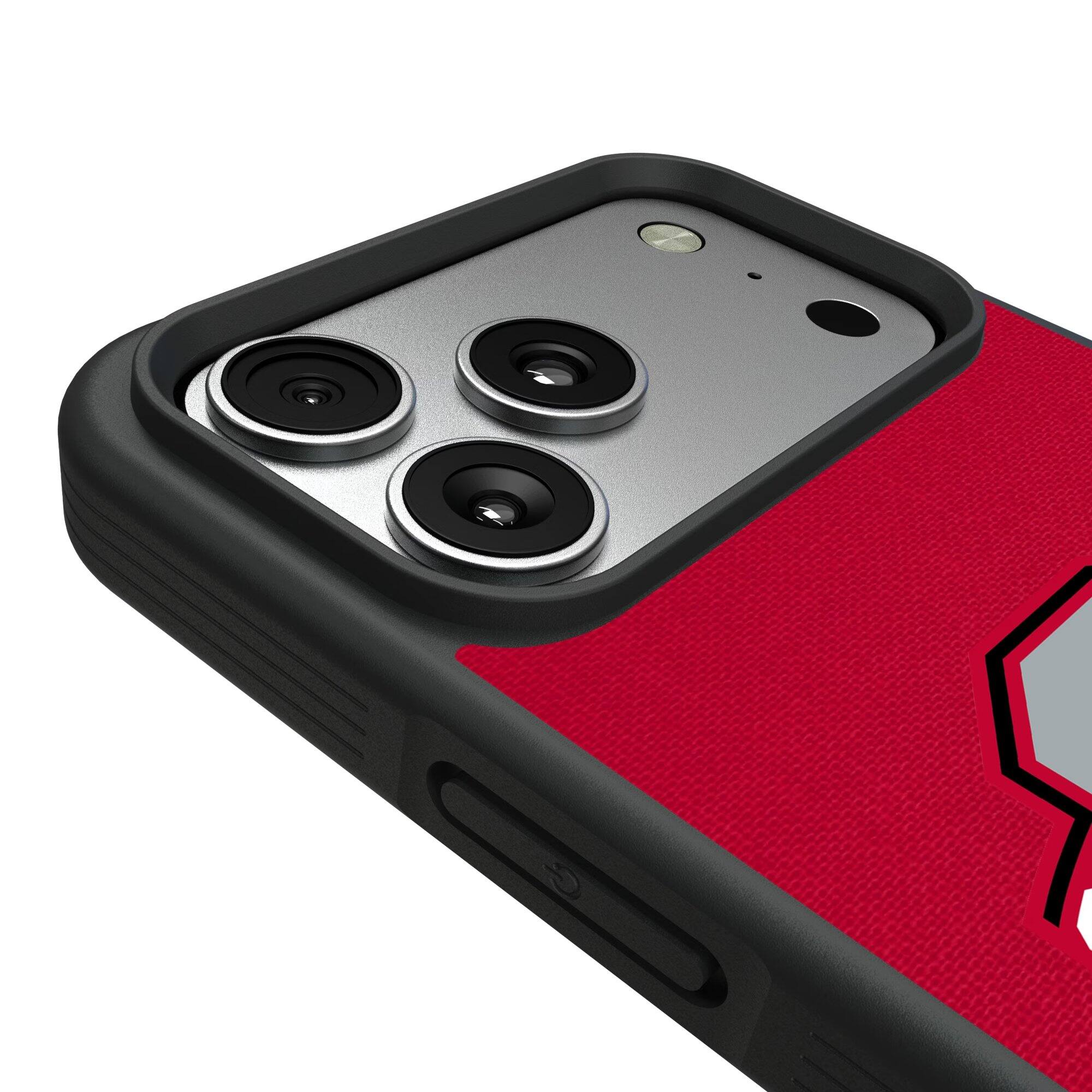 Alt View 2. Keyscaper - Ohio State Buckeyes Bump Case with 8.2ft Drop Protection - 14 Pro Max - Multicolor.