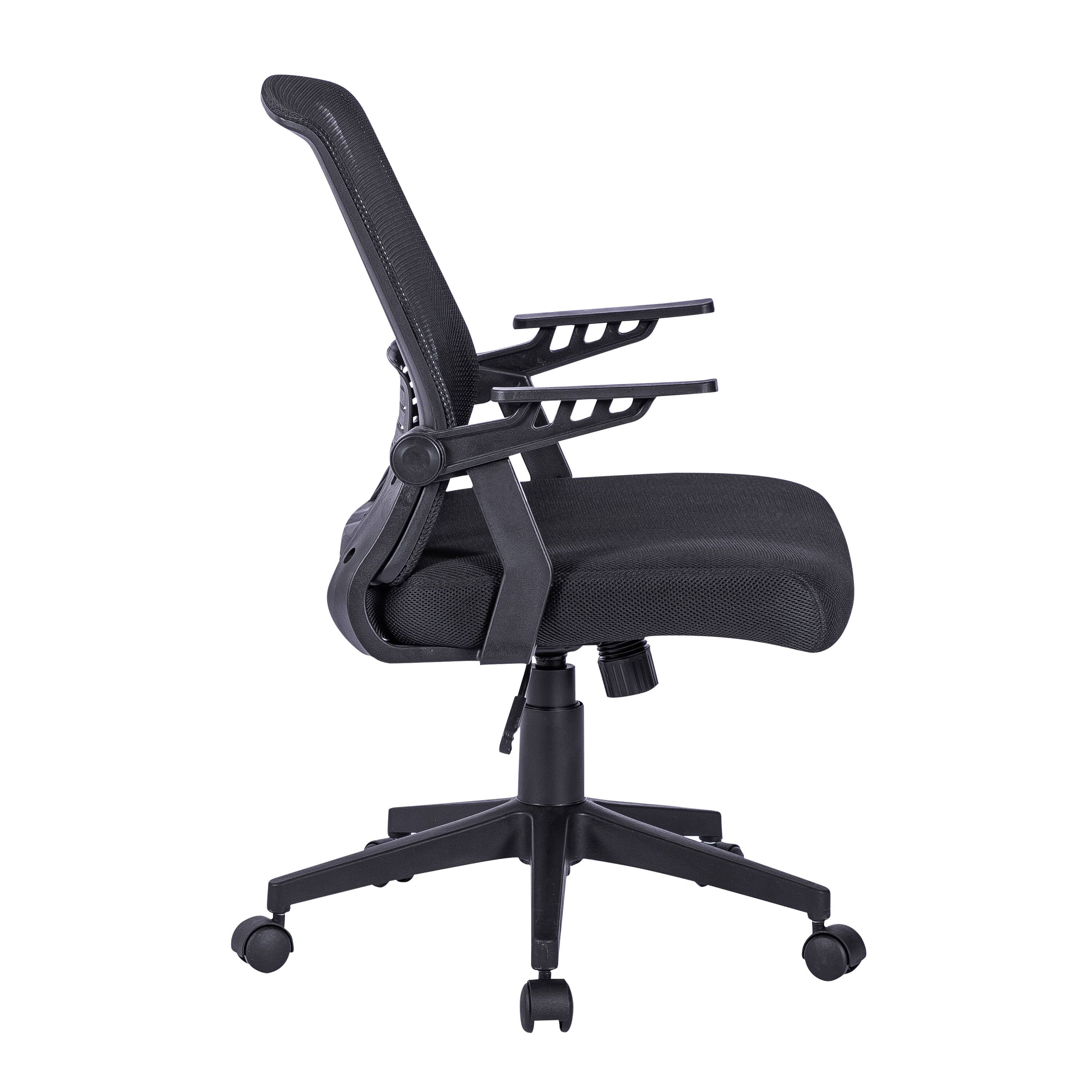 Alt View 3. Forest'nSky - Techni Mobili Comfort Ergonomic Office Chair – Adjustable Mesh, Black - Black.