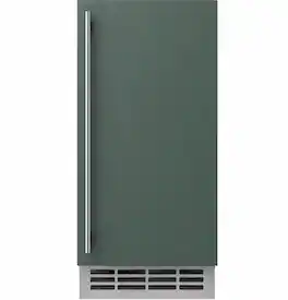 GE Profile - 15" 26-Lb. Built-In Icemaker with Nugget Ice - Custom Panel Ready
