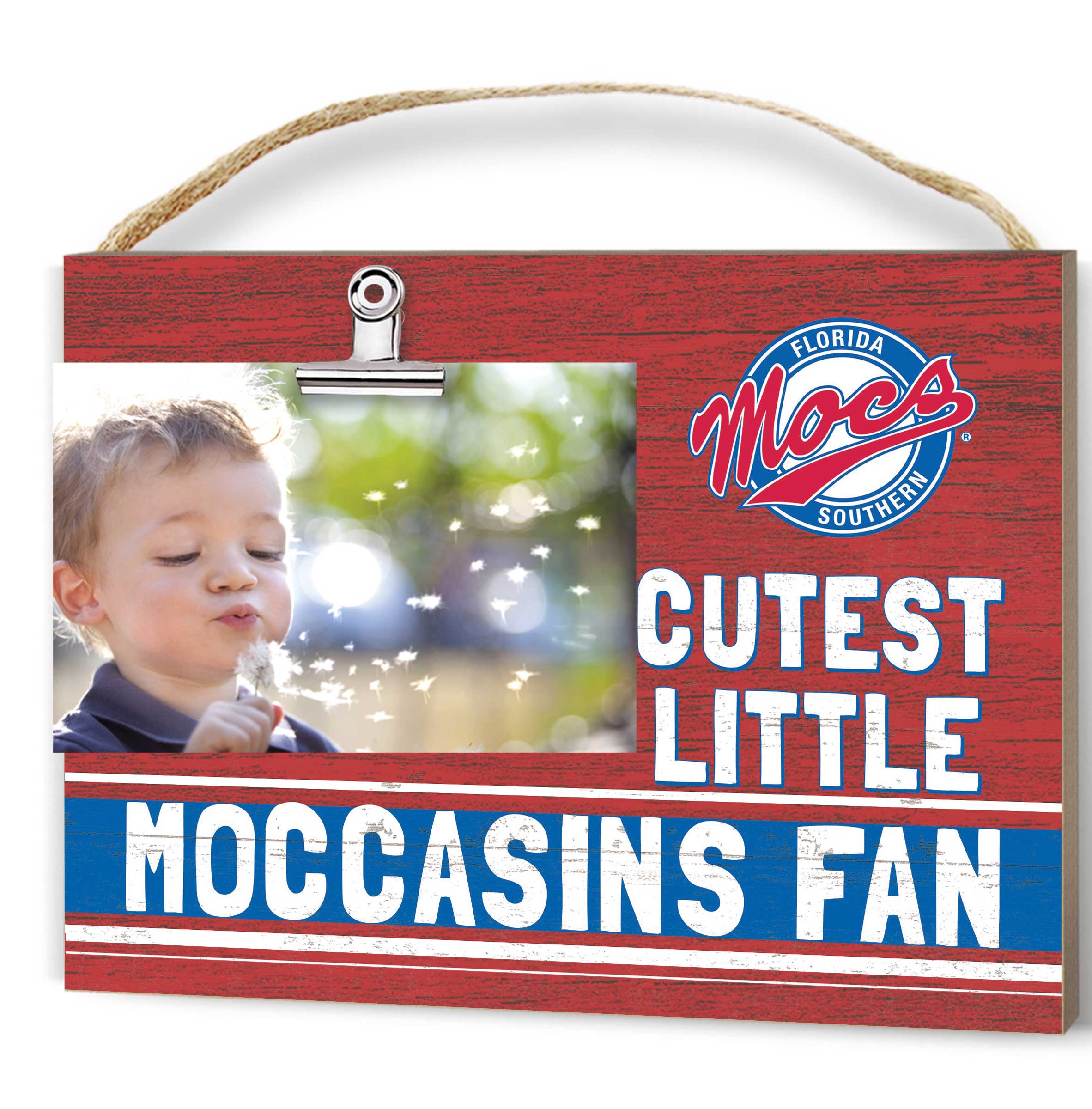 Scarlet Florida Southern Moccasins 8'' x 10'' Cutest Little Team Logo Clip Photo Frame