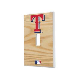 Keyscaper - Texas Rangers Baseball Bat Design Single Toggle Light Switch Plate - Multicolor