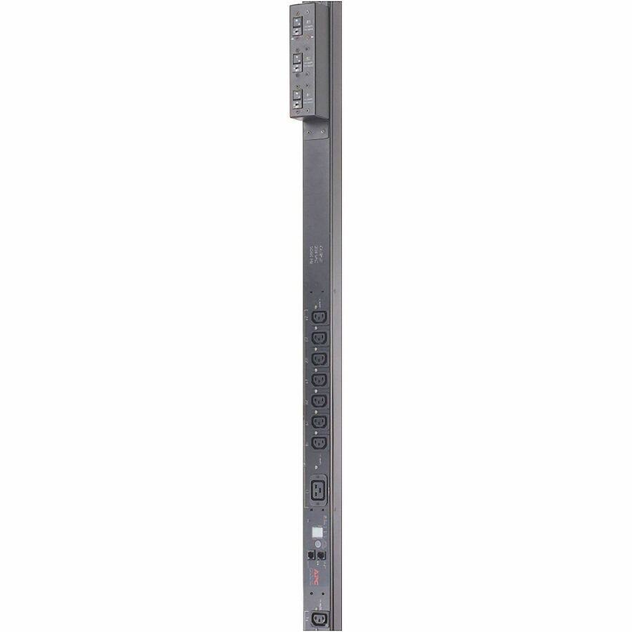 Alt View 2. APC - APC NetShelter Switched Rack PDU, Zero U, 12.5KW, 208V, 21 C13 and 3 C19 outlet, 10 ft cord - Switched - CS8365 - 3 x - Black.