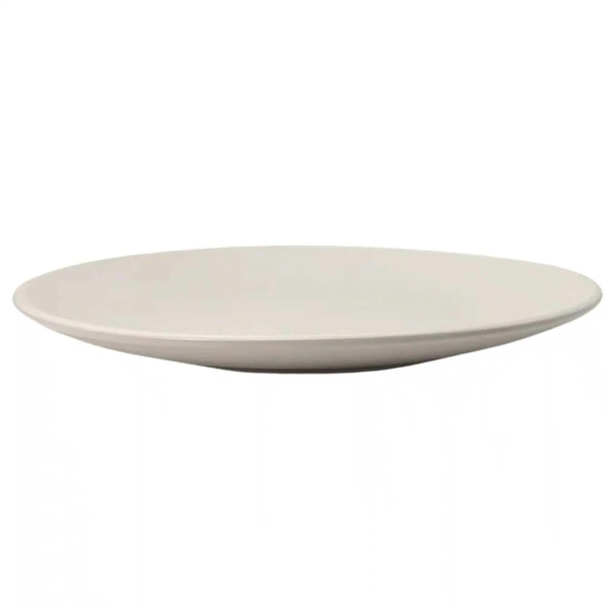 Angle. Zulay Kitchen - Zulay Kitchen Contour Salad Plate - Set of 4 - Beige.