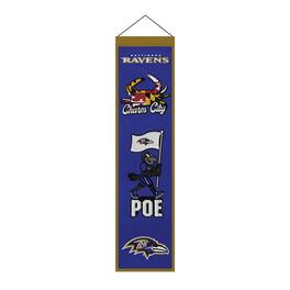Sporticulture - Baltimore Ravens 8" x 32" Icons Banner - Multicolor