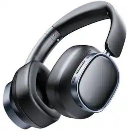 Trigiz - Bluetooth 5.4 Over Ear Headphones, 78H Playtime Deep Bass Foldable Wireless Headset for Travel Home Office - Black