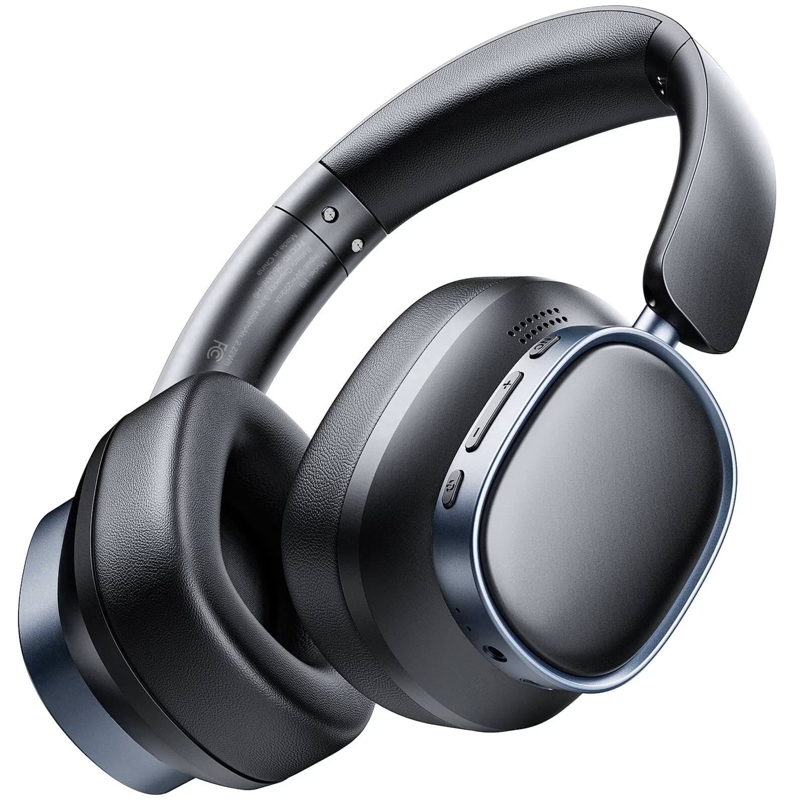 Trigiz - Bluetooth 5.4 Over Ear Headphones, 78H Playtime Deep Bass Foldable Wireless Headset for Travel Home Office - Black