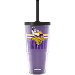 Tervis - Minnesota Vikings 24oz. Go the Distance Classic Tumbler with Straw Lid - Multicolor