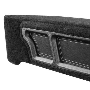 Alt View 4. NVX - BOOST Box Custom Fit 12" 1200W RMS Total Loaded Vented Subwoofer Enclosure for 2009-2026 Ford F-Series - Black.