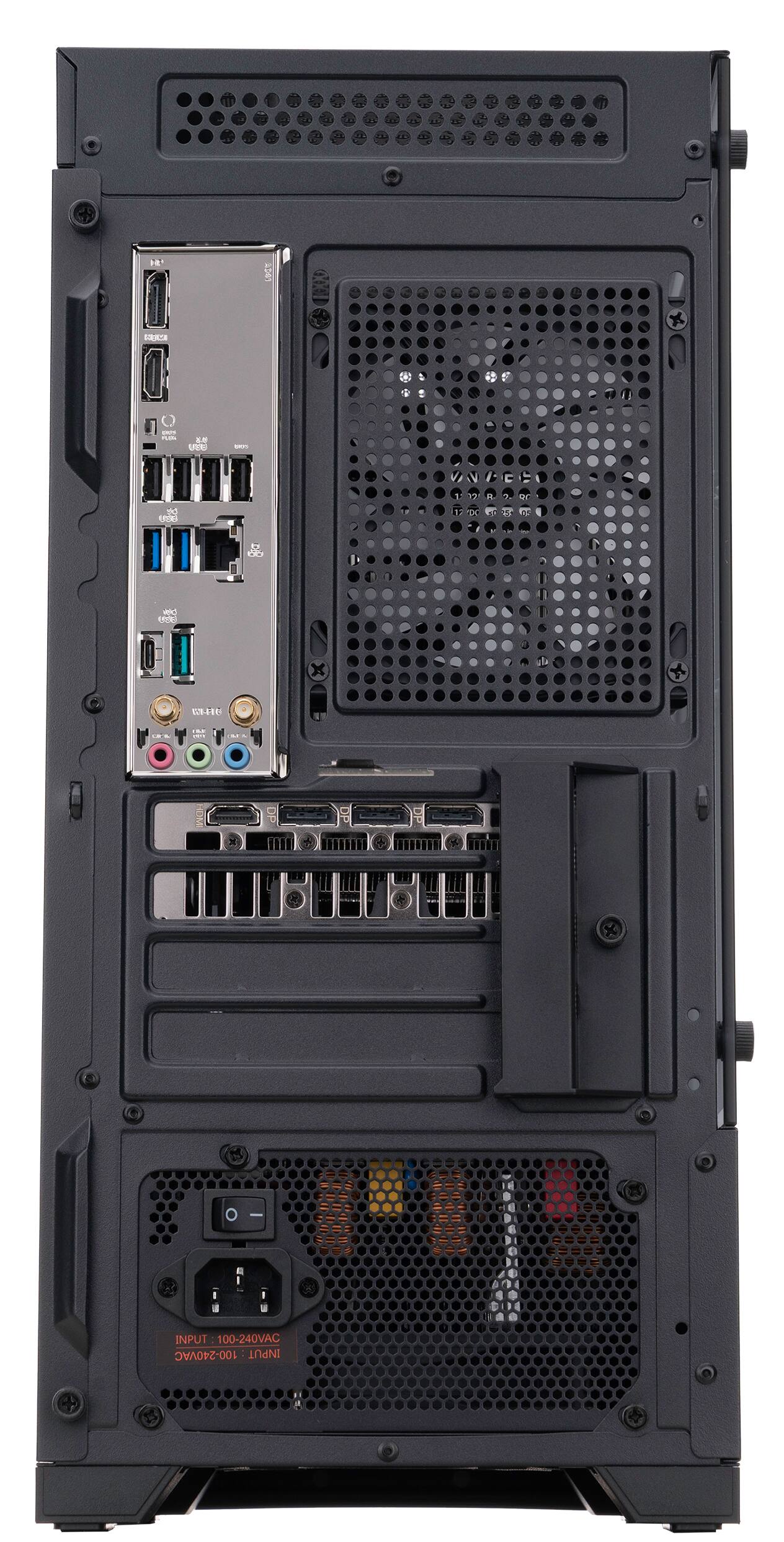 The text on the image reads: "INPUT 100-240VAC 100-240VAC."