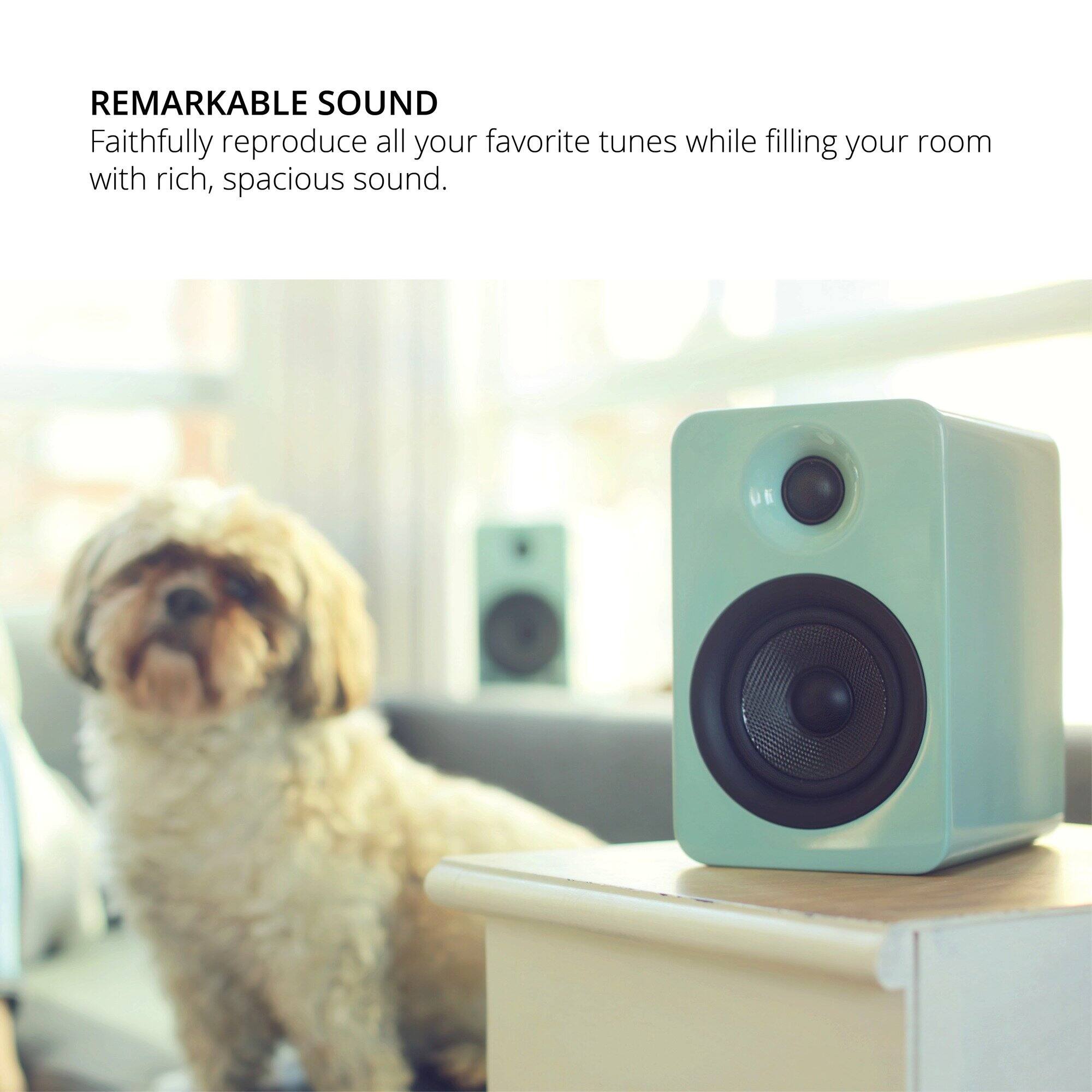 REMARKABLE SOUND  
Faithfully reproduce all your favorite tunes while filling your room with rich, spacious sound.