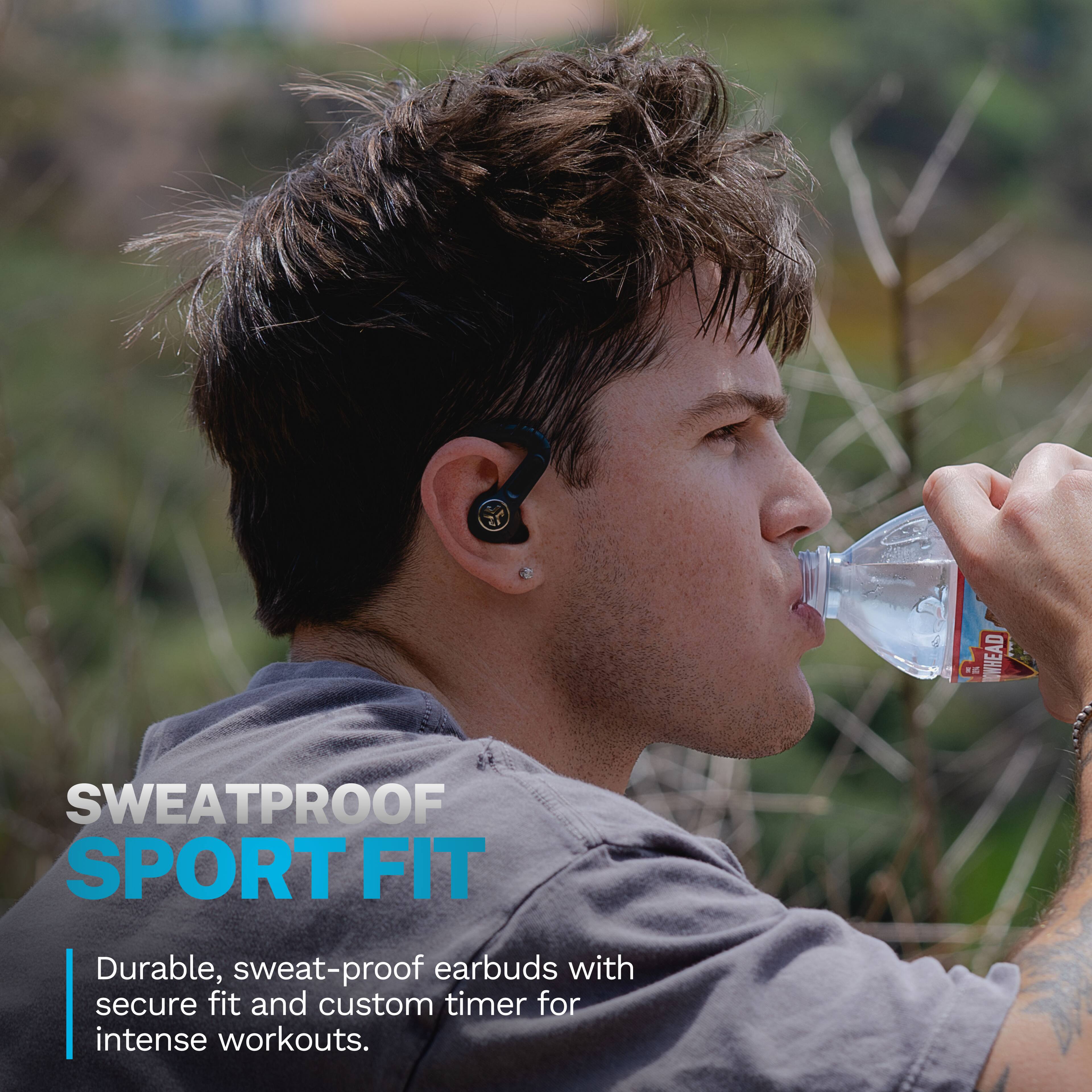 Sweatproof Sport Fit Durable, sweat-proof earbuds with secure fit and custom timer for intense workouts.