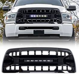 AMERICAN MODIFIED - Armor Grille for 2013-2018 Dodge Ram 2500/3500 - Glossy Black