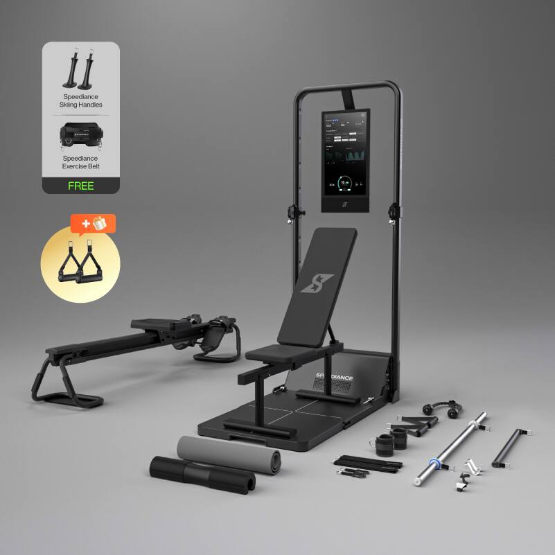 Front. Speediance - Speediance Smart Home Gym, Gym Monster 2 Family Plus, Smart AI-Powered Multi-Functional Smith Machine for Home Workout - Black.