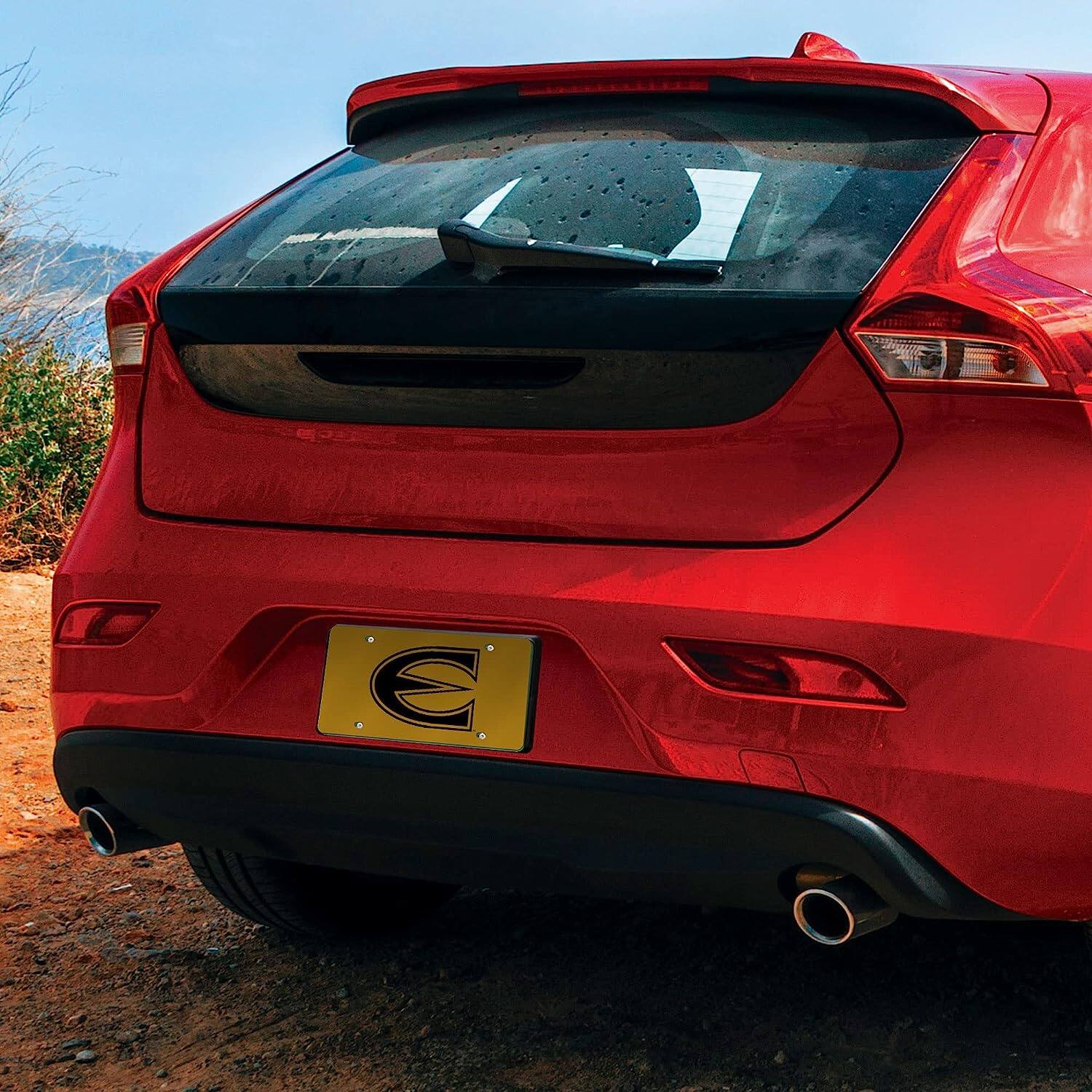 Alt View 2. Rico Industries - Emporia State Hornets Gold Mirrored Laser Cut License Plate Laser Tag - Multi.