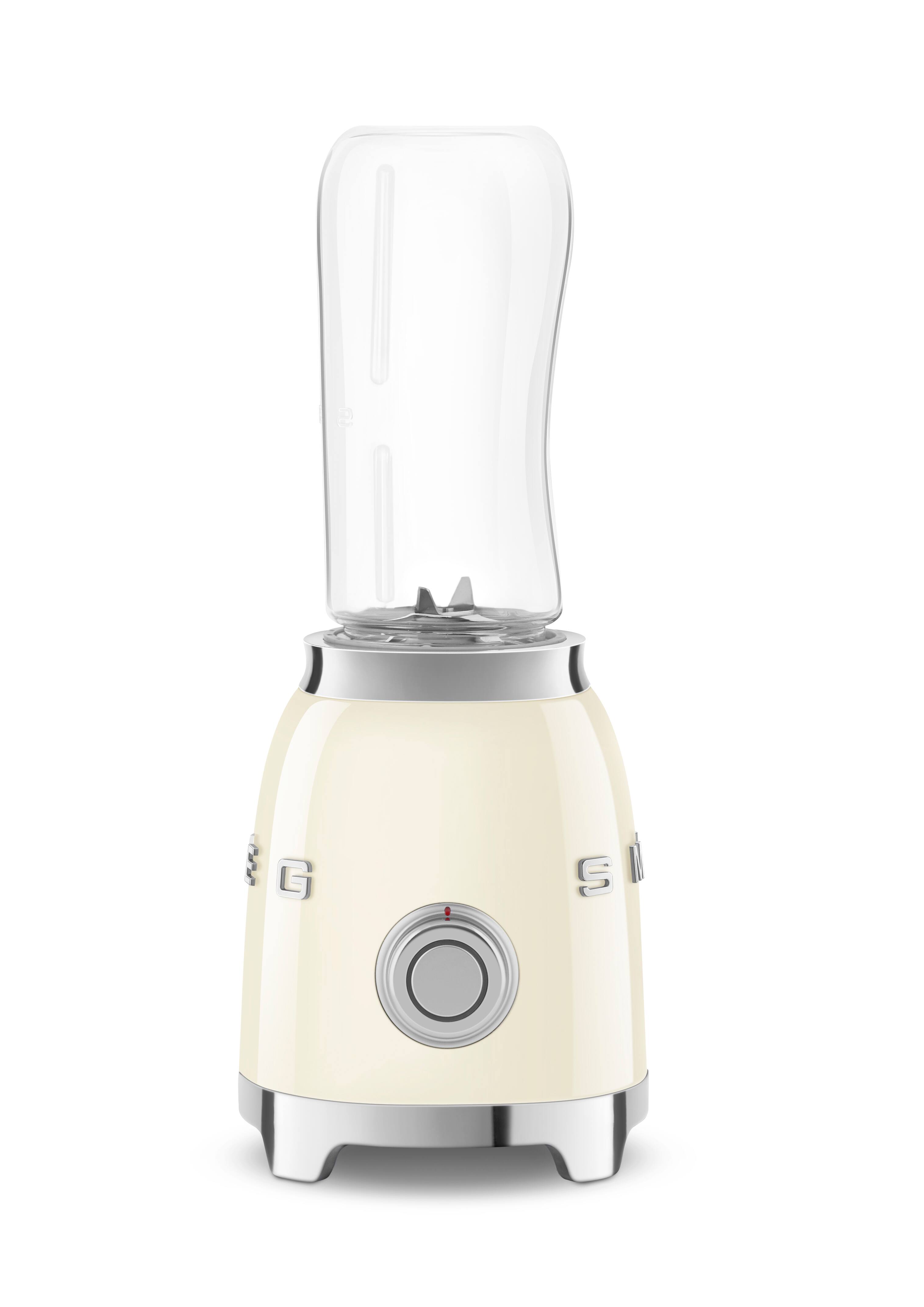Angle. SMEG - PBF01 Personal 2-Speed Single-Serve Blender, 20 oz - Cream.