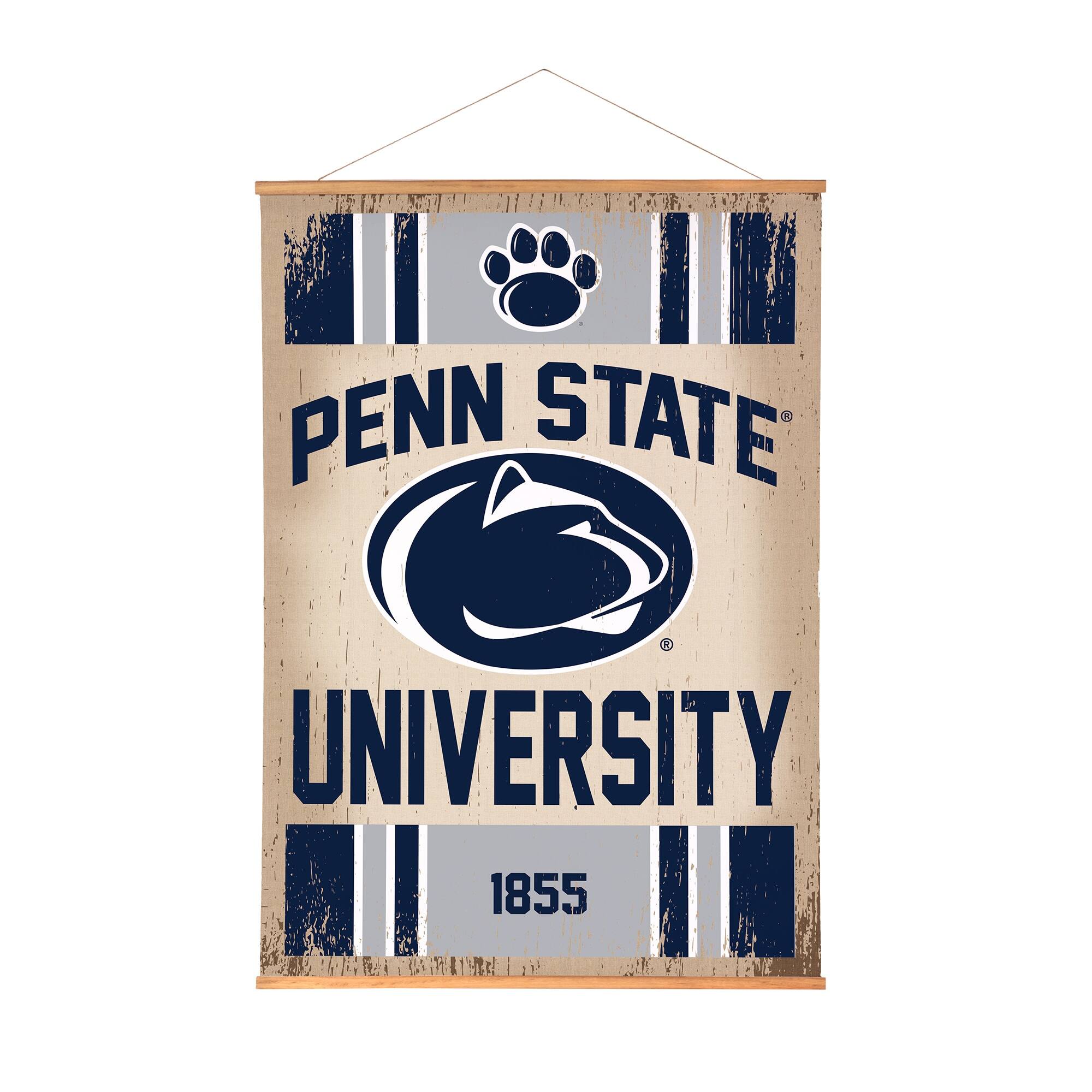 Penn State Nittany Lions 36" x 54" Large Canvas Wall Art Tapestry with Wood Frame