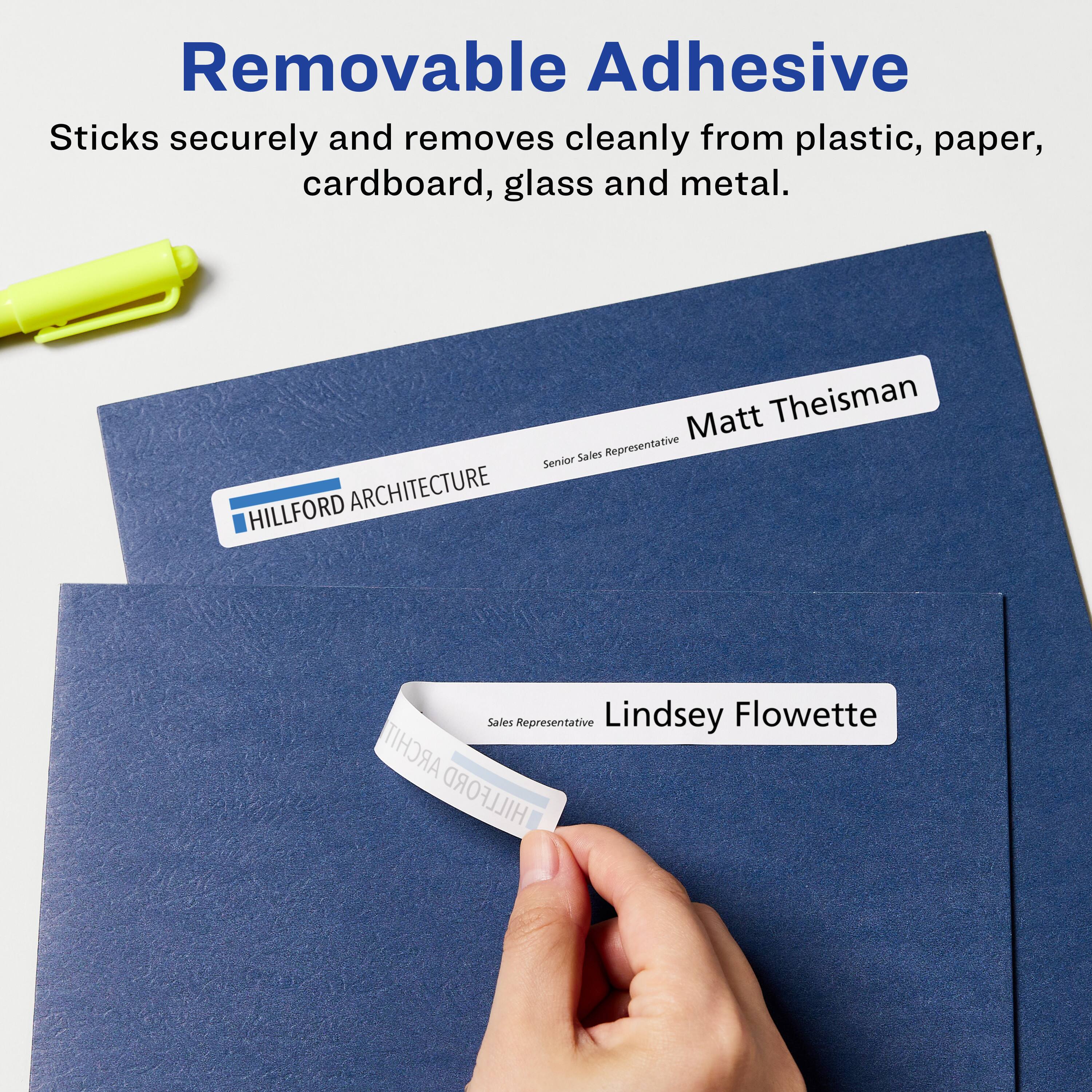 Removable Adhesive  
Sticks securely and removes cleanly from plastic, paper, cardboard, glass and metal.

Matt Theisman  
Senior Sales Representative  
HILLFORD ARCHITECTURE

Lindsey Flowette  
Sales Representative  
HILLFORD ARCHITECTURE