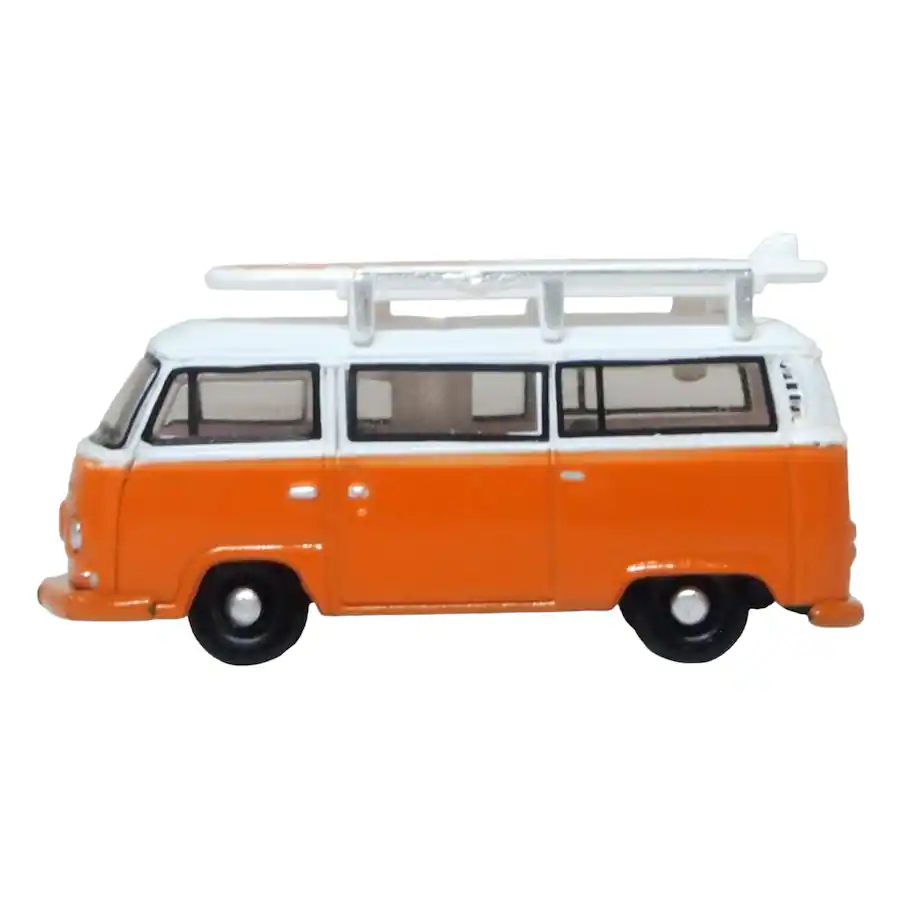 Alt Bus Card Volkswagen T2 Bay Window Bus Signal Orange with White and Surfboards 1/ ...