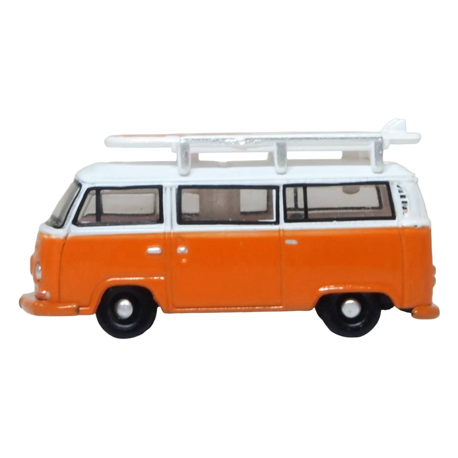 Volkswagen T2 Bay Window Bus Signal Orange with White and Surfboards 1/ ...
