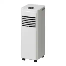 Airplus - 12000 BTU Portable Air Conditioner Cools 230 Sq. Ft. with Heater and Dehumidifier, Remote in White