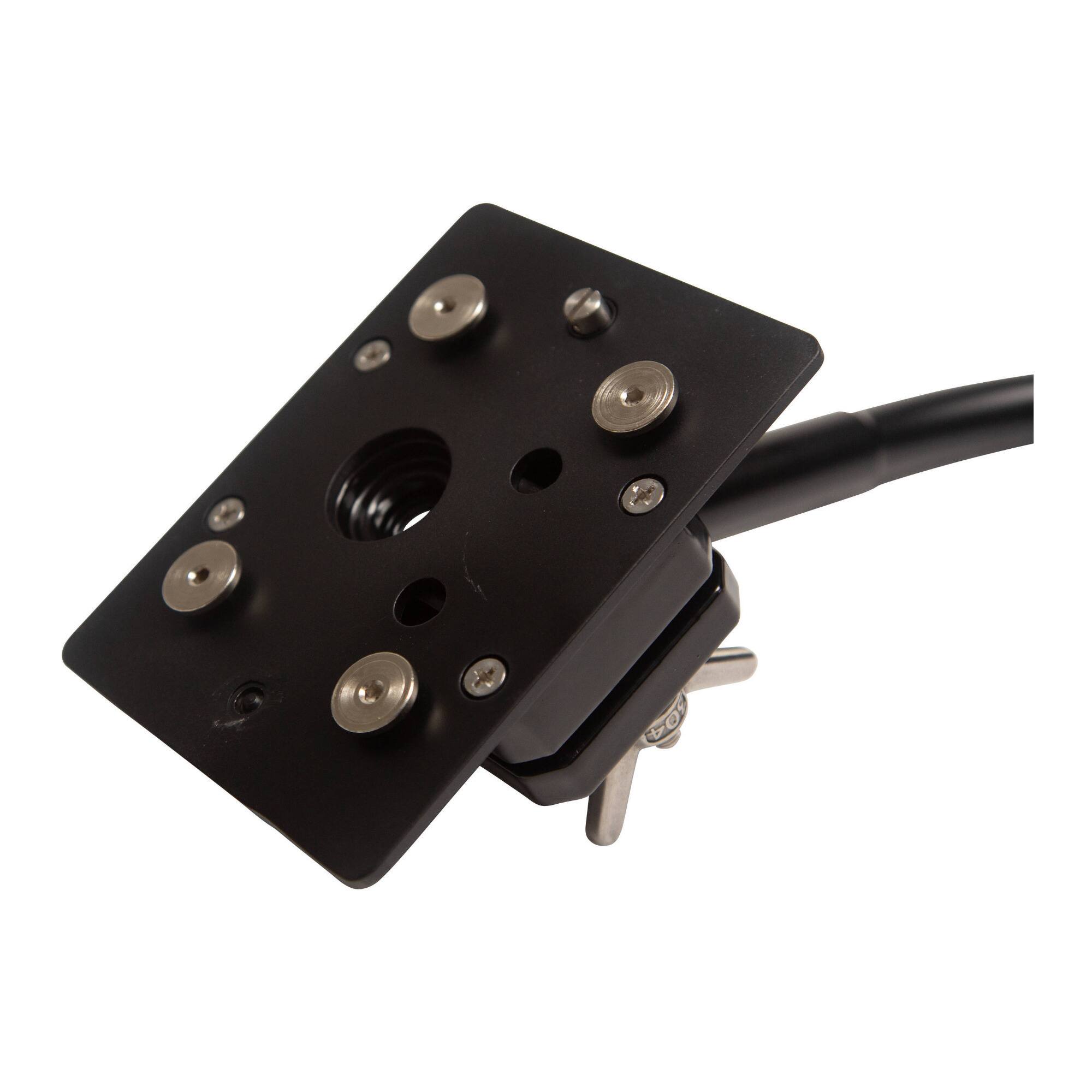 Left. NANLITE - NanLite Pavotube Double Bank Fixture with Gooseneck and 5/8in Receiver.