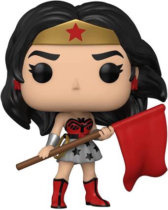 Front. DC Comics - DC Comics Funko POP Vinyl Figure | Red Son Wonder Woman - Red.
