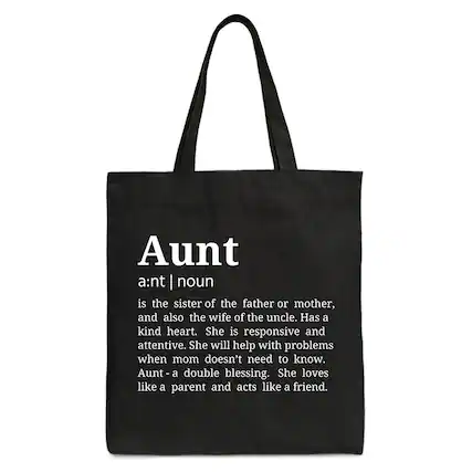 Aunt
a:nt | noun
is the sister of the father or mother, and also the wife of the uncle. Has a kind heart. She is responsive and attentive. She will help with problems when mom doesn't need to know. Aunt - a double blessing. She loves like a parent and acts like a friend.