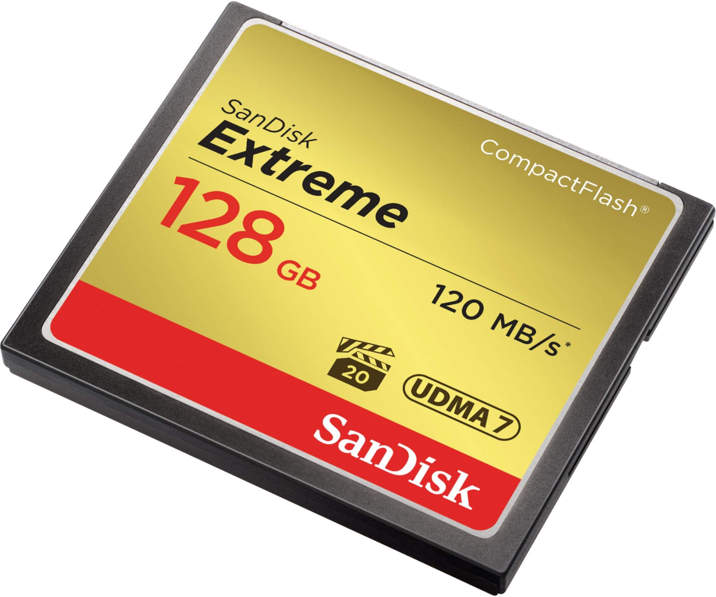 Alt View 12. SanDisk - Extreme 128GB CompactFlash (CF) Memory Card - Gold.