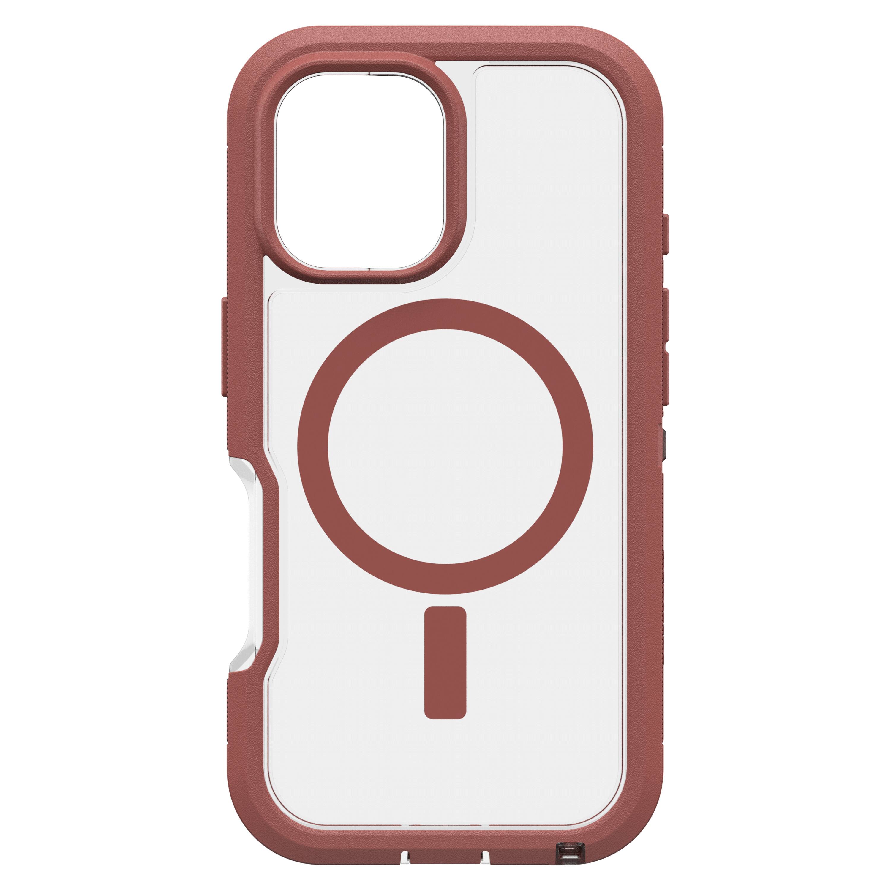 Angle. OtterBox - Defender Series Pro XT Hard Shell for MagSafe for Apple iPhone 16 - Dust Bowl.