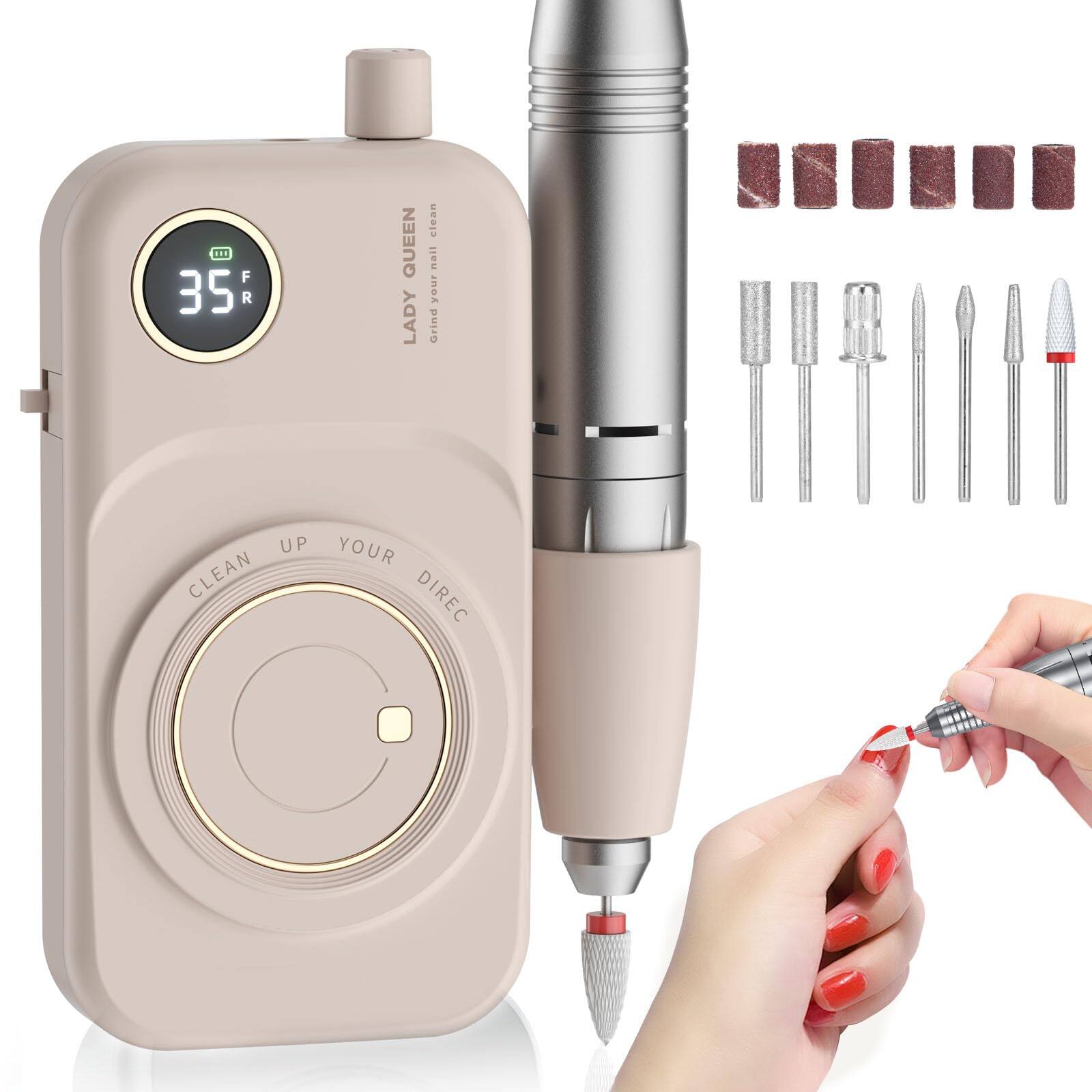 Stylel Star - Nail Kit Professional Drill UV Light Acrylic Powder Gel Polish Portable Cordless