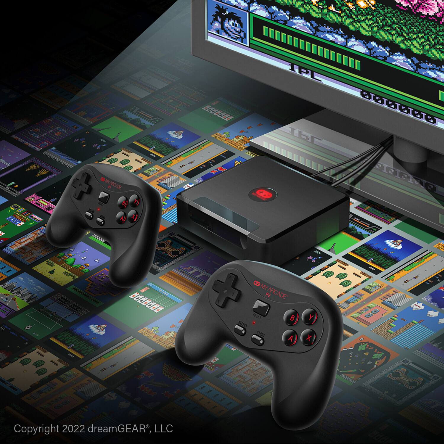 MURCAE 8 B: 1l  
TP P111 Ib  
MIOE CO 4  
R S MY P2 ARCADE 1212 B  
SH A K Y X  
D T a Tni  
Copyright 2022 dreamGEAR, LLC