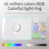 16 million colors RGB Colorful light ring
6 adjustable light effects, lights can be freely turned on or off, controlled at will
Always Mode
Breath light fast
Simulator
Joystick Chasing light
Monochromatic Rainbow
Multicolor Rainbow
Customize Colors
Customize Brightness
