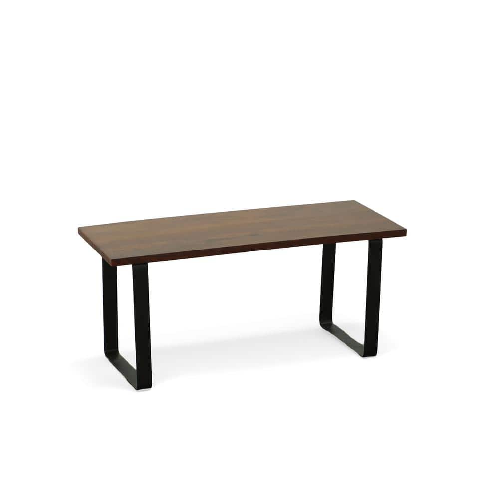 Carolina Chair & Table - Braden Bench - Chestnut/Black - Chestnut, Black