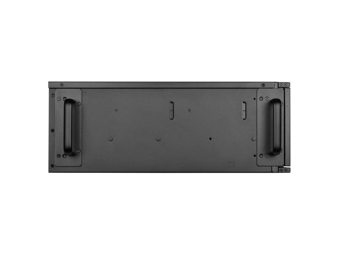 Alt View 5. SilverStone - Silverstone RM44 4U rackmount server chassis with enhanced liquid cooling compatibility - Silver.