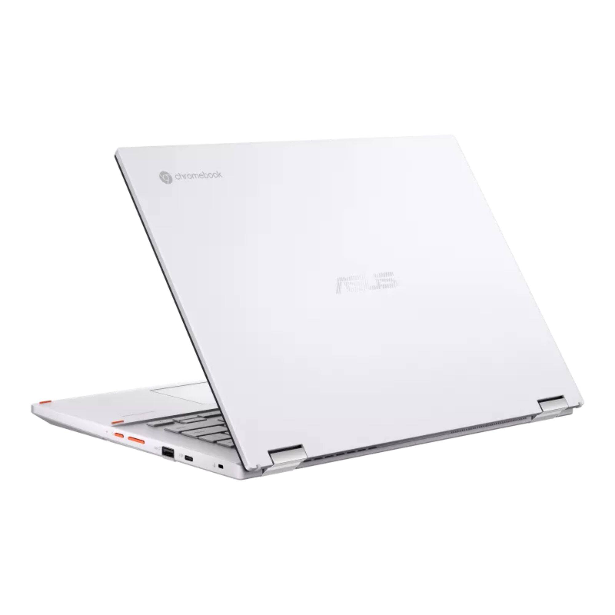 Alt View 5. ASUS - Chromebook CX34 Flip 14" WUXGA Touch Intel Core i3-1215U 1.2 GHz up to 4.4 GHz 8GB 128GB SSD Chrome OS Laptop - White.