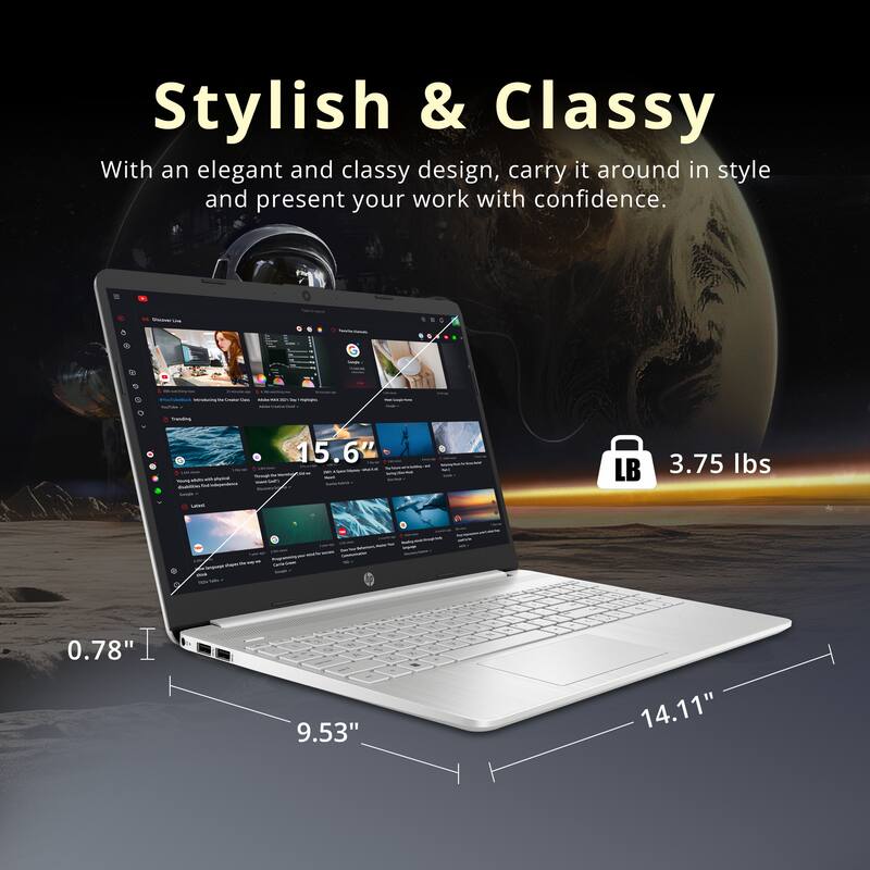 Stylish & Classy

With an elegant and classy design, carry it around in style and present your work with confidence.

- 15.6" 
- 3.75 lbs
- 0.78"
- 9.53"
- 14.11"